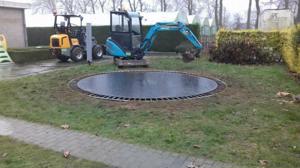 Trampoline ingraven
